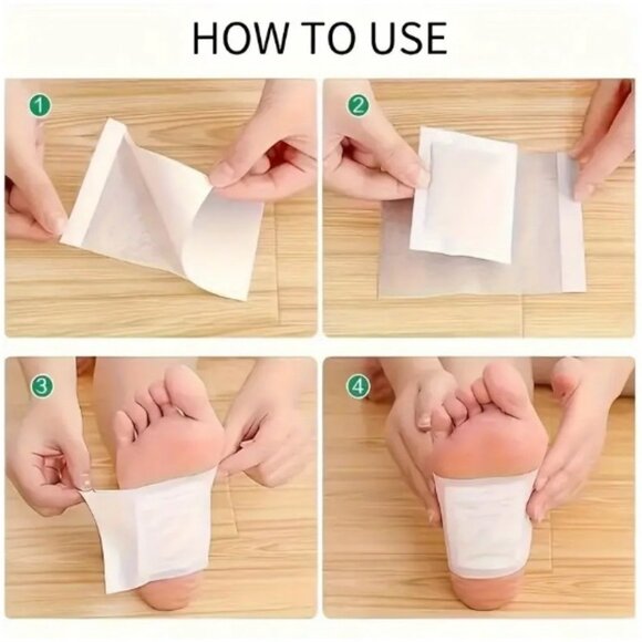 Deep Cleansing Detox Foot Patches - Natural Bamboo Vinegar & Ginger (30 Pads). - Picture 3 of 4